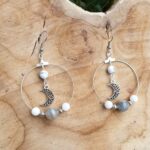 boucles d'oreilles lunaire creoles lunaire