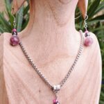 Parure Lépidolite contre les angoisses- L'alvéole des minéraux