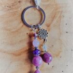 Porte clé lépidolite - l'alvéole des minéraux