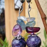 Boucles d'oreilles en charoite et fluorite Boucles d'oreilles en charoite et fluorite composée de pierres de charoite de 10mm et de fluorite en forme galet. Une paire de boucles d'oreilles unique de part ses formes de galets. Idéale pour les dyslexiques et tdah. Elle vous apportera la sérenité et la concentration. vertus de la charoite Purifie l’esprit et lutte contre les troubles obsessionnels Apaise les angoisses qui sont source de stress Améliore l’intuition et les capacités d’analyse vertus de la fluorite La fluorite ancre et intègre les énergies spirituel, favorise l'impartialité et intensifie l'intuition, rendant ainsi plus conscient des réalités supérieures. Accélère l'éveil spirituel, focalise le mental et le connecte au mental universel. Apporte stabilité aux groupes, les réunissant dans un but commun