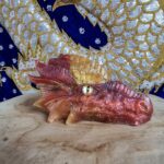 Dragon de feu, création unique fait main par mes soins. Chaque dragon est une orgonite composé de minéraux et de métaux. Création vibratoire protectrice