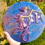 Orgonite - Dragon galactique - création - minéraux et métaux-alveole des minéraux